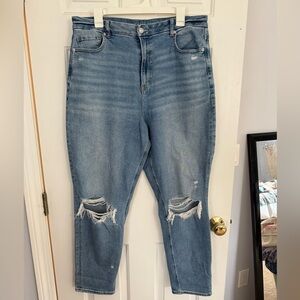 American Eagle Distressed Mom Jeans